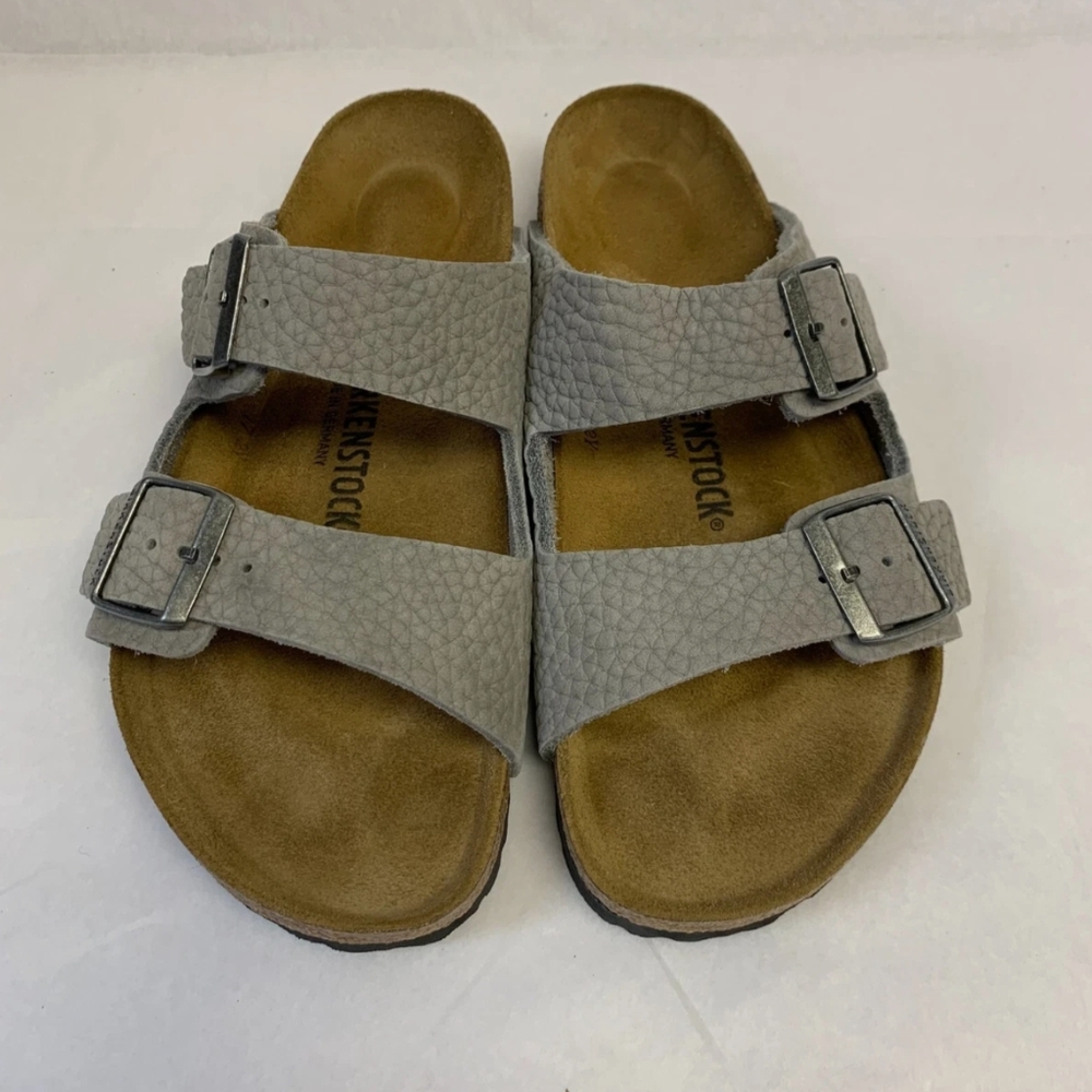 Birkenstock New w/o Box Arizona Desert Buck Whale Gray Nubuck Size 11